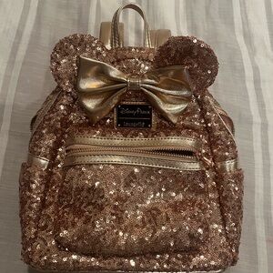Disney Gold Sequin Backpack